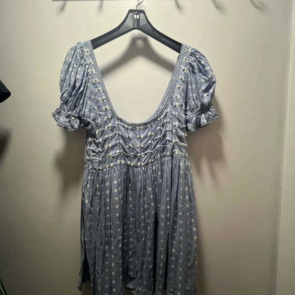 Free People Daisy Dots Mini Dress